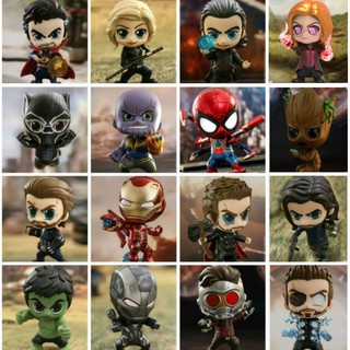 ✳❧◐ของเล่น และของสะสม ขายดี  Avengers 3 Infinity War cosbaby เหล็ก ของเล่นตกแต่งรถ Man Doctor Strange Spider-Man