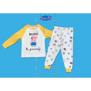 ✅ [3-8Y] Peppa Pig Pyjamas Set ชุดนอน เปปป้า พิก