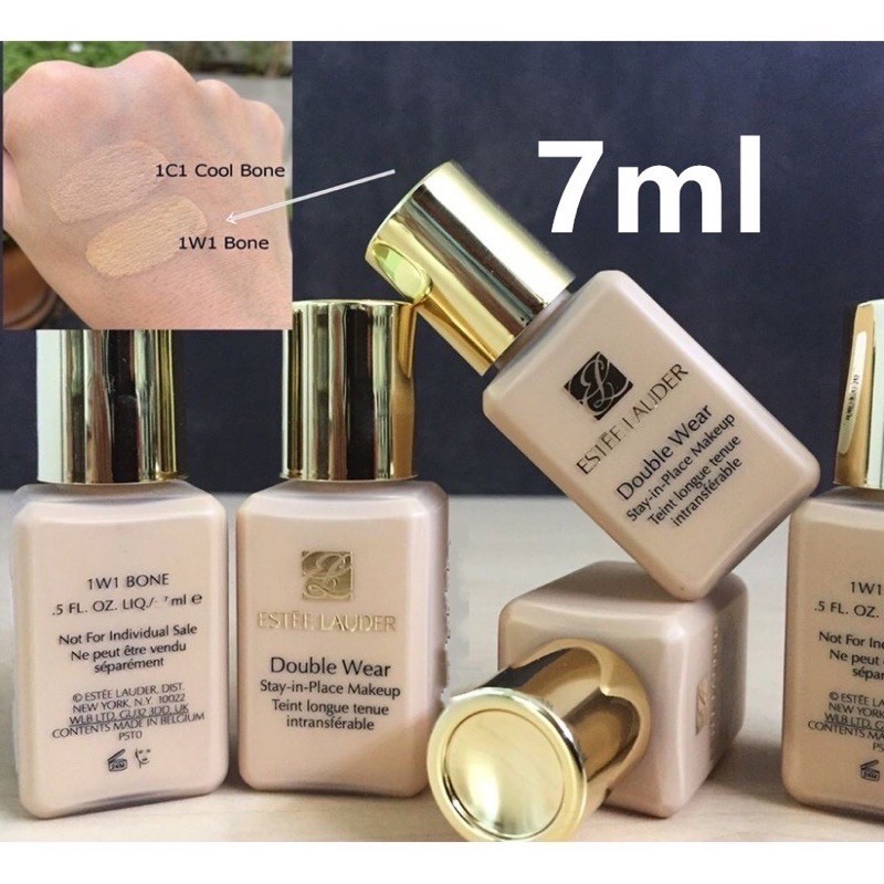 รองพื้น estee lauder double wear แท้ สี 1w1 ขนาด 7ml(ขนาดทดลอง)