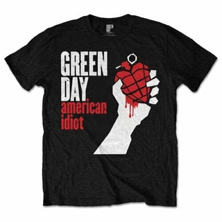 [S-5XL]เสื้อยืด พิมพ์ลาย Green Day Idiot Official สีดํา สไตล์พังก์ร็อค สําหรับผู้ชาย และผู้หญิง