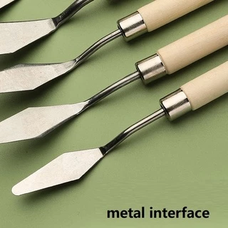 Rex TT 7Pcs Painting Scraper Paint Spatula Palette Knife Mixing Stainless Steel Kit