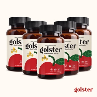 [แพค 5 ขวด]  Golster แอปเปิลไซเดอร์ กัมมี่ - Apple Cider Vinegar gummy