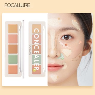 Focallure คอนซีลเลอร์พาเลท ปกปิดสูง กันน้ํา ติดทนนาน น้ําหนักเบา