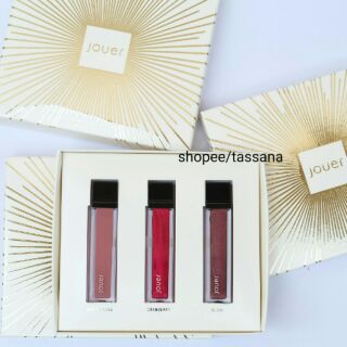 Jouer  Long -Wear Lip Creme Liquid Lipstick Trio