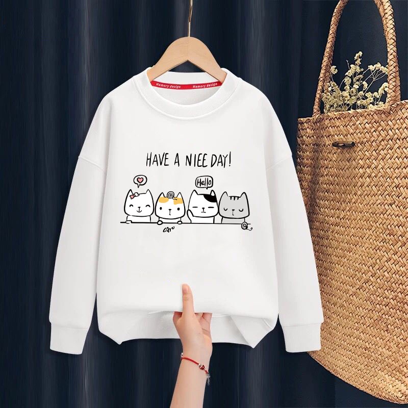 **ปลีก-ส่ง**K-2264-O เสื้อกันหนาวเด็กสไตส์เกาหลี สกรีนลายการ์ตูนน่ารักใส่ได้ทั้งหญิงและชาย ผ้าโพลีเอสเตอร์ ใส่สบาย