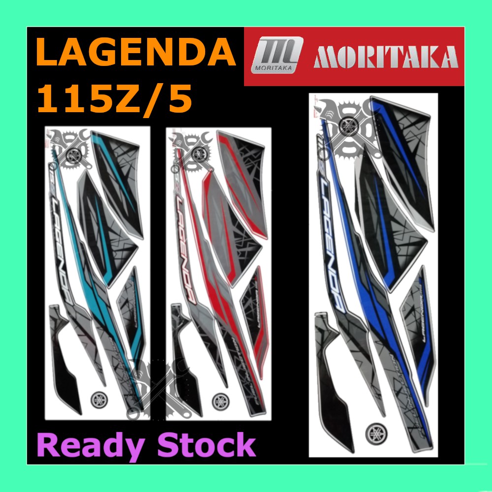 SRL Lagenda 115Z รุ่น 5 สติ๊กเกอร์ Yamaha Body Stripe Moritaka 115 Z Strike Motor Lagenda 115Z/5