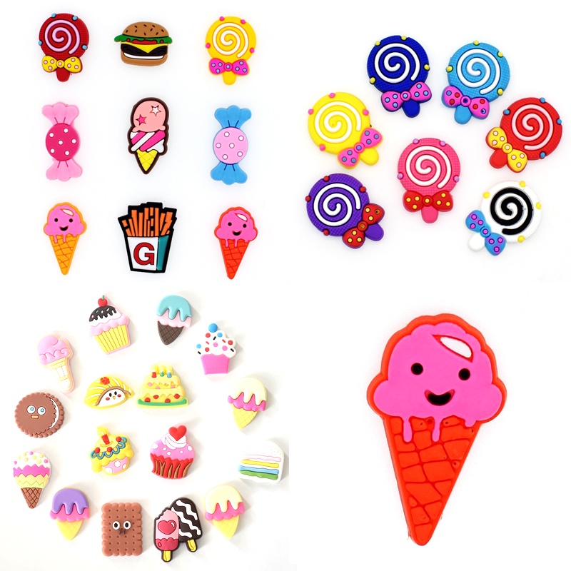 Croc Jibbz Pins ขนม DIY รองเท ้ า Charm ปุ ่ ม