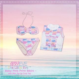 Baby Print Jacket Bikini Set