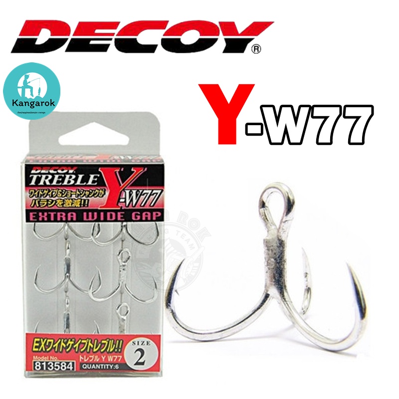 เบ็ดสามทาง Decoy รุ่น Y-w77 ติดสวะยากกว่าปกติ ดีคอย ตัวเบ็ดสามทาง ตัวเบ็ดตกปลา