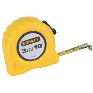 STANLEY 30-486N-21-109 ตลับเมตรพลาสติกสีเหลือง 3 ม. Global Tapes