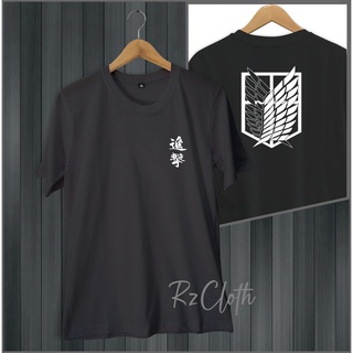 เสื้อยืด พิมพ์ลายการ์ตูนอนิเมะญี่ปุ่น Attack ON TITAN DL Shingeki no Kyojin สําหรับผู้ชาย และผู้หญิง