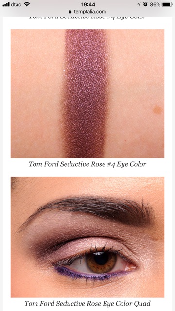 2nd Tom Ford Seductive Rose Eye Quad สีชมพู/ม่วง | Shopee Thailand