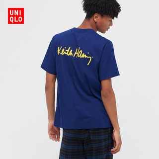 Uniqlo (UT) เสื้อยืดแขนสั้น พิมพ์ลาย Keith Haring (สั้น) 446064