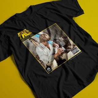 ขายดี!ขายดี เสื้อยืดลําลอง แขนสั้น พิมพ์ลายอัลบั้มเพลง Parody Jedi Lightsaber LNbhgp07IOcele85S-5XL