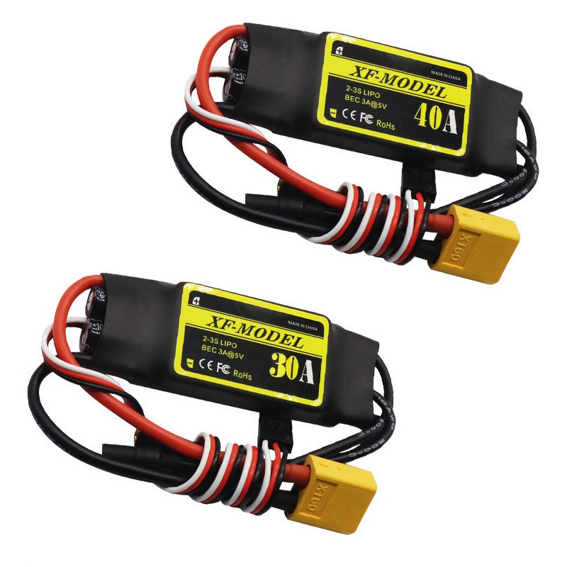 XF30A XF40 30A 40A Brushless ESC T / XT60 Plug For SU27 RC Airplane EPO fixed wing for Rc Quadcopter
