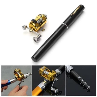 【พร้อมส่ง】 คันเบ็ดปากกา Pocket Telescopic Mini Fishing Pole รอกเบส สำหรับงานตกปลาเล็ก ปากการูปร่างพับคันเบ็ดด้วย Pocket