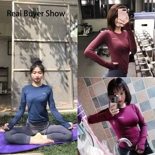 เสื้อยืดกีฬา แขนสั้น แบบเข้ารูป เหมาะกับใส่เล่นโยคะ ฟิตเนส สําหรับผู้หญิง