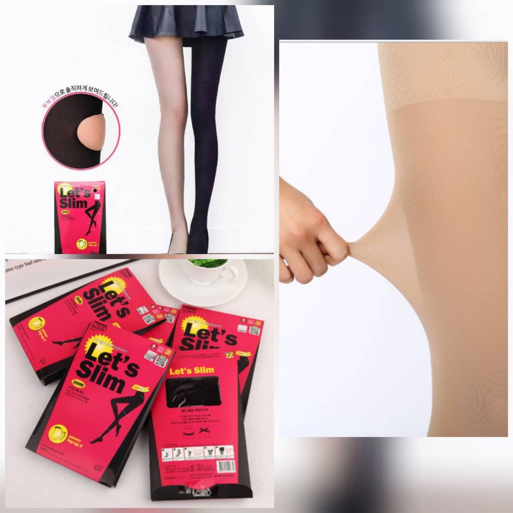 ถุงน่องขาเรียว Let's Slim200D ขาเล็กทันทีที่สวมใส่
