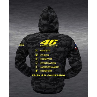 เสื้อฮู้ดการ์ดลายพรางดำเล็ก งานพิมพ์ สำหรับขับขี่มอเตอร์ไซค์ พร้อมการ์ด ป้องกัน 5 จุด🔥โค้ด SPC809OWOPลด300บาท🔥