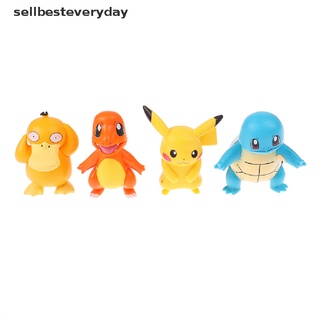 SETH 6PCS Pokemon Pikachu Anime Figures High Quality Toy Model Kids Best Gifts Vary