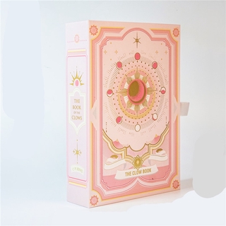 Pink Anime Cardcaptor Sakura Clow Card Magic Book Box Collection Cards Cosplay Prop Toy Christmas Gift for Women Girl