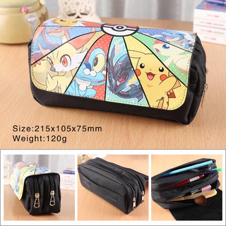 กระเป๋าผ้าใบพิมพ์ลาย Pokemon Pikachu 3 D สำหรับนักเรียน