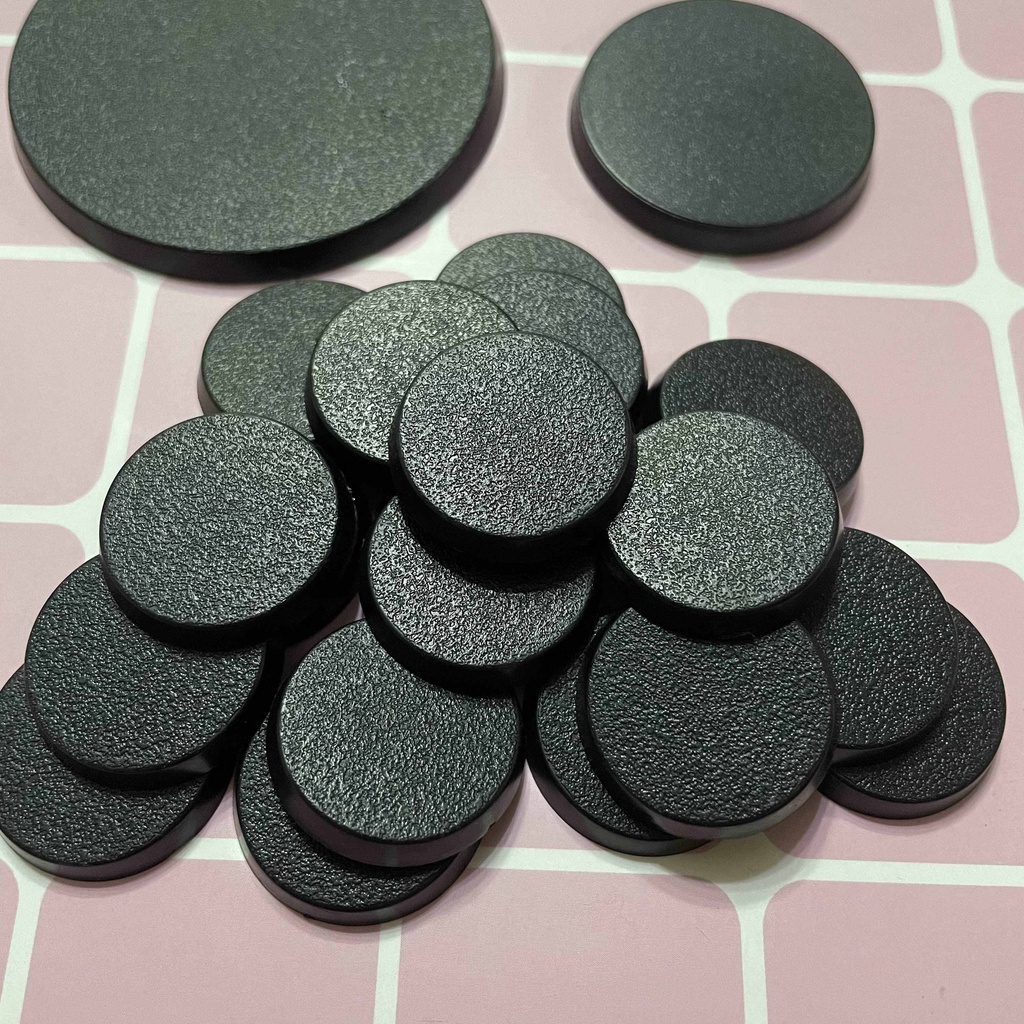 ฐานพลาสติกกลมทั่วไป 25/32/40/50/60/70/80/90/100/130/160MM Miniatures ฐานสําหรับรุ่น