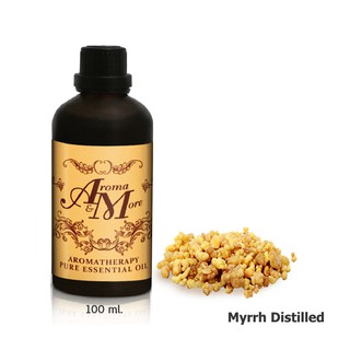 Aroma&amp;More  Myrrh Distilled Essential Oil Ethiopia 100% น้ำมันหอมระเหยเมอร์, สกัดไอน้ำ  เอธิโอเปีย 100ML