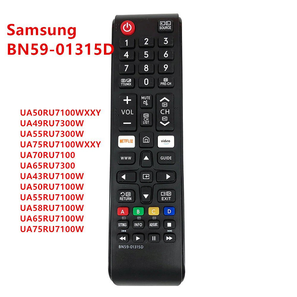 SAMSUNG รีโมทคอนโทรลสมาร์ททีวี BN59-01315D สําหรับรีโมทคอนโทรล LED TV BN5901315D UA50RU7100WXXY UA75