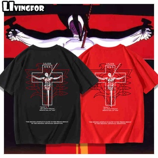 Neon Genesis Evangelion EVA Lilith Anime Peripheral Short Sleeve Men s 2021 ฤดูร้อนใหม่หลวมเสื้อยืดผ้าฝ้าย [โพสต์เมื่อ 2