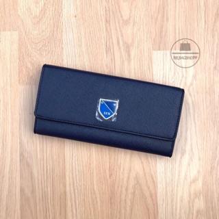 LYN HANA LONG WALLET (outlet) สีกรม