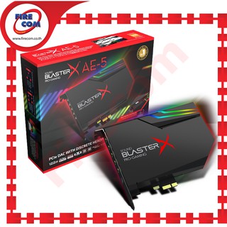 ซาว์ดการ์ด SOUND Creative Blaster X AE-5 PLUS Pro-Gaming 7.1 PCIe Buil-in RGB Controller  สามารถออกใบกำกับภาษีได้