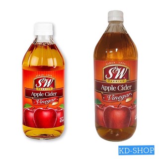 เอสแอนด์ดับบริว S&amp;W แอปเปิ้ลไซเดอร์ Apple Cider Vinegar น้ำส้มสายชูหมักแอปเปิ้ล สินค้าใหม่ สุดคุ้ม พร้อมส่ง