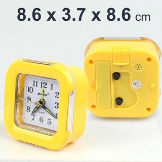  นาฬิกาปลุก ทรงสี่เหลี่ยม คละสี  นาฬิกาปลุกดังๆ Alarm Clock XD796 รุ่น Square-plastic-Alarm-Clock-XD796-05D-Song