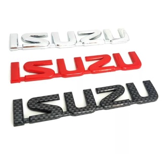 มีกาวในตัว พร้อมติดตั้ง โลโก้ตัวอักษร อีซูซุ ติดด้านหลัง 2002 - 2008 Isuzu D - MAX letter logo old model tri color