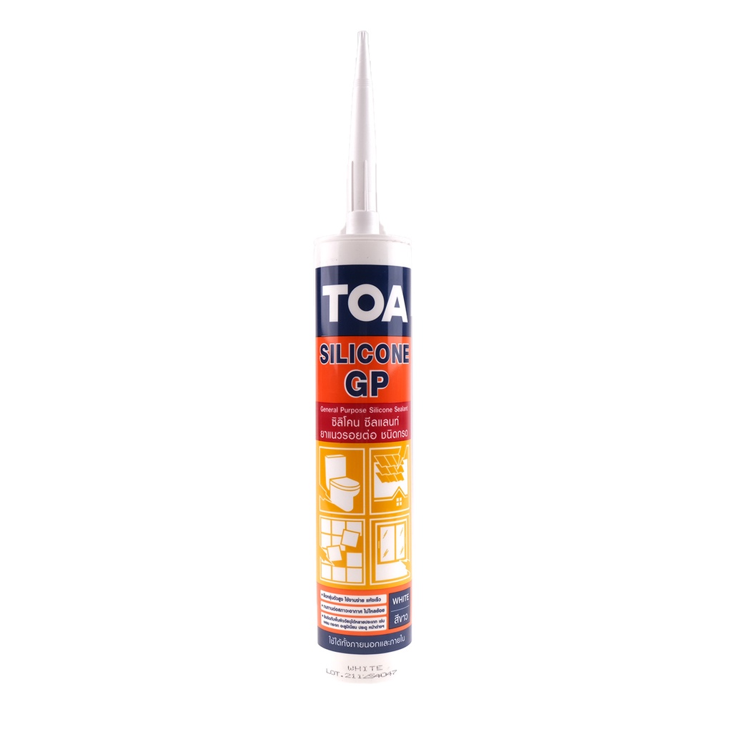 TOA ซิลิโคนมีกรด 280 มล. สีขาว |LOD|
