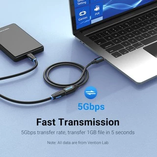 Vention สายต่อ USB 3.0 ตัวผู้ต่อเข้าตัวเมีย สําหรับสายต่อคีย์บอร์ดเมาส์ คีย์บอร์ด ฮาร์ดไดรฟ์