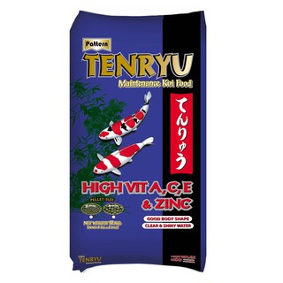 Tenryu Maintenance อาหารปลาคาร์ฟเท็นริวน้ำเงิน สูตรเมนเทอแน้นซ์ ขนาด 7 กก. เม็ด 4 ม.ม. เพิ่ม 500 กรัม จำนวน 1 ถุง