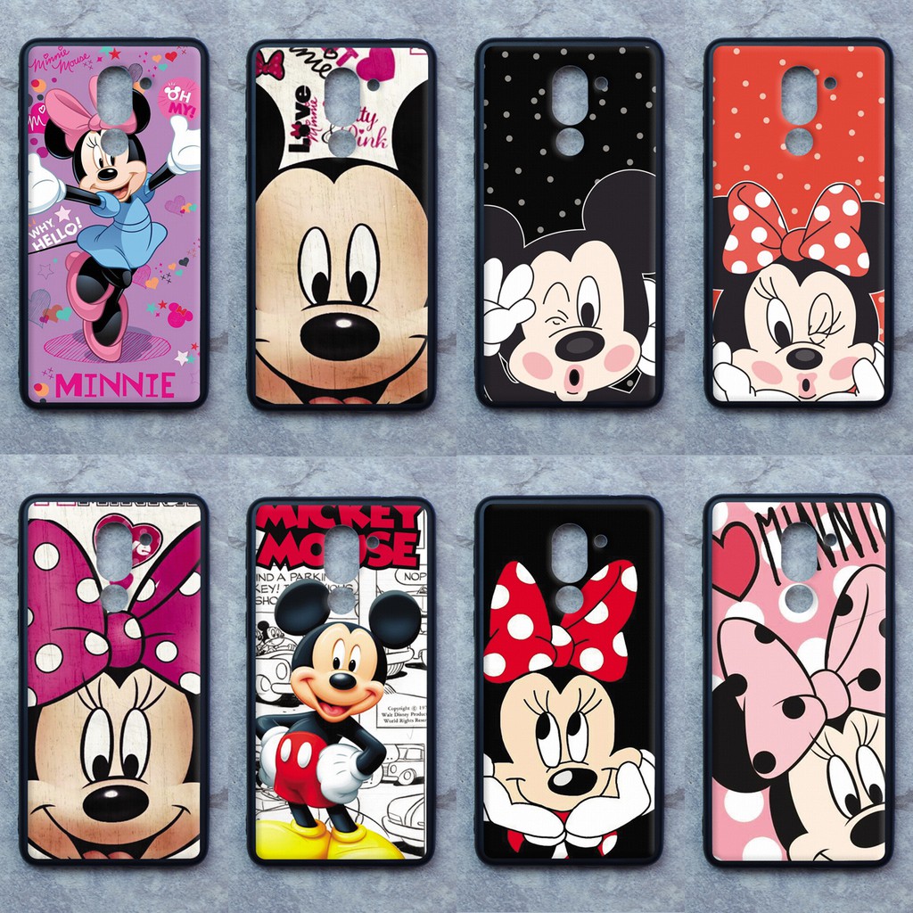 เคส Huawei GR5 (2017) ลายมิกกี้-มินนี่ ขอบนิ่มหลังแข็ง เคสมือถือ เคสโทรศัพท์ Case