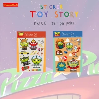 สติ๊กเกอร์ ไดคัท (PVC ขนาด A6) เงา กันน้ำ ราคาน่ารัก ลวดลายทอยสตอรี่ (Sticker Toy Story)