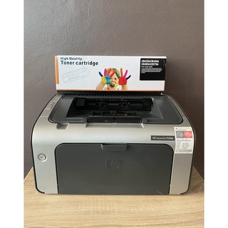 ปริ้นเตอร์มือสอง HP LASERJET P1006+หมึก 85A หมึกใหม่ ส่งฟรี รับประกัน 3เดือน พร้อมใช้งาน สภาพสวย อุปกรณ์ครบ