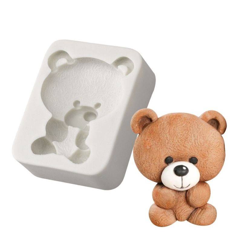 BEAR SILICONE หมีซิลิโคน พิมพ์ซิลิโคนสามมิติ แม่พิมพ์หมี แม่พิมพ์สบู่ แม่พิมพ์ขนม พิมพ์เค้ก สามารถเข้าเตาอบได้