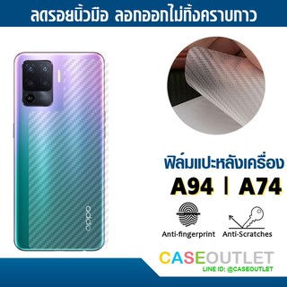 ฟิล์มแปะหลัง Oppo A94 | A74 5G 4g | A95 ลายเคฟล่า กันรอยหลัง ฟิล์มหลัง แปะหลังเครื่อง กันรอยหลัง ป้องกันหลังเครื่อง