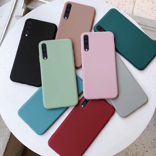 เคสโทรศัพท์ซิลิโคนสีพื้นสําหรับ Huawei Y 9 Prime 2019 Y7 Y 6 Pro 2019 Y6 S