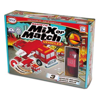 ของเล่น แม่เหล็ก ประกอบร่างสร้างรถดับเพลิง Popular Playthings - Mix or Match Vehicles Fire &amp; Rescue