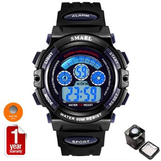 SMAEL นาฬิกาข้อมือเด็ก Sport Digital LED รุ่น SM0508 (Black/Yellow)