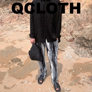 QCLOTH พร้อมส่ง!! กางเกงขายาวอัดพีท !!!!