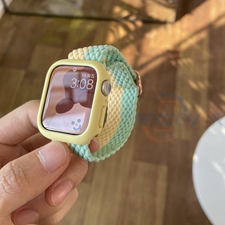 สายนาฬิกาข้อมือไนล่อนถัก สําหรับ iWatch Series 7 6 SE 5 4 3 2 1 41 มม. 45 มม. 44 มม. 40 มม. 42 มม. 38 มม.