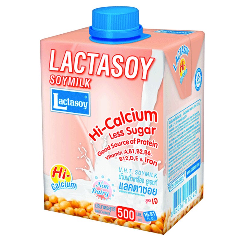 Lactasoy UHT Soy Milk High Calcium Formula 500ml / 6 boxes