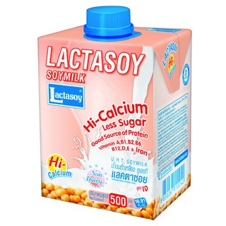 Lactasoy UHT Soy Milk High Calcium Formula 500ml / 6 boxes